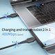 thumbnail image 3 of Methold Cable USB tipo C a USB C para S20 Mi 10 60W PD rápido Teléfono y Comunicación negro 1m, 3 of 6