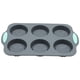thumbnail image 1 of Naiovety Molde de silicona para tartas de 6 agujeros y bandeja de hielo de silicona con forma para crear cubitos de hielo decorativos y tartas. Herramientas y accesorios para hornear tipo+1, 1 of 6