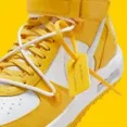 thumbnail image 3 of Nike Air Force 1 Mid SP OFF-WHITE Varsity Maize DR0500-101 sz 9 Men's, 3 of 10