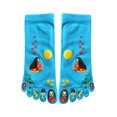 thumbnail image 1 of INSPIRE CHIC Women's 2 Pack Japanese Cartoon Print Toe Socks, 1 of 2