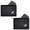2 PACK - BLACK, variant on Gecko Travel Tech RFID Faraday Bag for Phones & Key Fobs – Privacy Pouch for Anti-Theft and Tracking Protection - BLACK