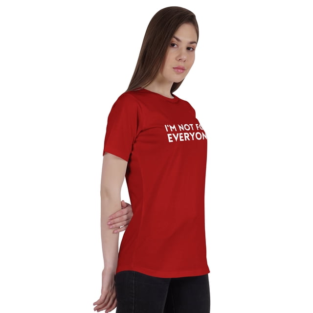 Inkmeso Womens Quote Top Im Not For Everyone Graphic Print Tee T-Shirt