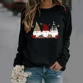 thumbnail image 2 of RKSTN Chandail en Molleton pour Femmes Manches Longues Décontracté Imprimé Saint-Valentin Blouse Hauts Chandail Col Rond Coupe Ample Chandail en Molleton, 2 of 3