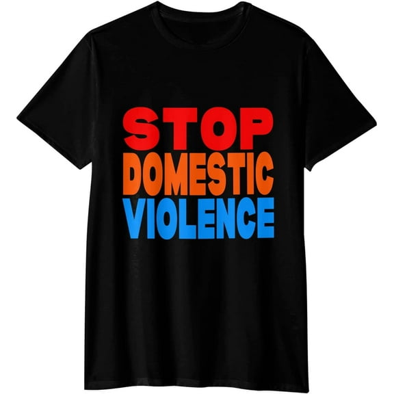 Domestic Violence Awareness Womens Graphic t Shirts Vintage tee Shirts Men Plus Size t-Shirts Made in USA