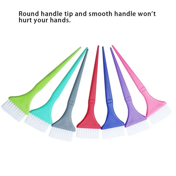 Juego de 7 Brochas para Teñir el Cabello, Largo, Cerdas Suaves, Kit de Herramientas Profesio para Terrar