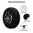 thumbnail image 4 of ZNDUO Abstract Beach Sunset Pattern Spare Tire Cover, Universal Spare Tire Wheel Covers 16 inch, 4 of 8