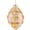 Long, variant on December Diamonds 4.25In Pink And Gold Leaf Frosted Ornament, Glass, Transparent 7979363 Round