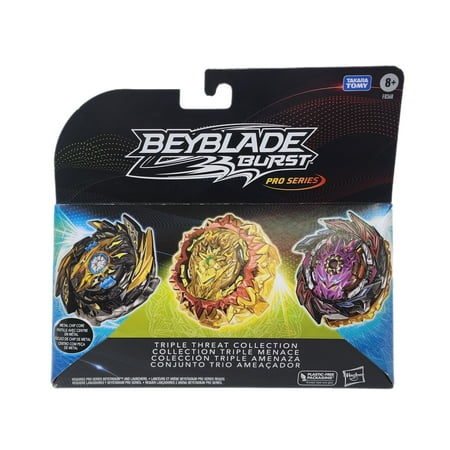 Beyblade Burst Pro Series Triple Threat Collection - First Uranus, Variant Lucius, and Super Hyperion
