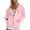 Grey, variant on XINPING Hoodies Women Zip Up Hoodie Oversized Sweatshirt Jackets Spring Fall Winter Coats with Breast Cancer Awareness Ribbon Print 2026