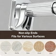 thumbnail image 6 of Mxdfafa Silver Heavy Duty Tension Curtain Rod, 43-63in No Drill Rustproof Carbon Steel Adjustable Rod for Bathroom, Closet, Balcony & Room Divider, 6 of 8