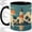 Black, variant on Coastal Lighthouse Accent Mug, 11oz Ceramic Coffee Cup for Ocean Lovers