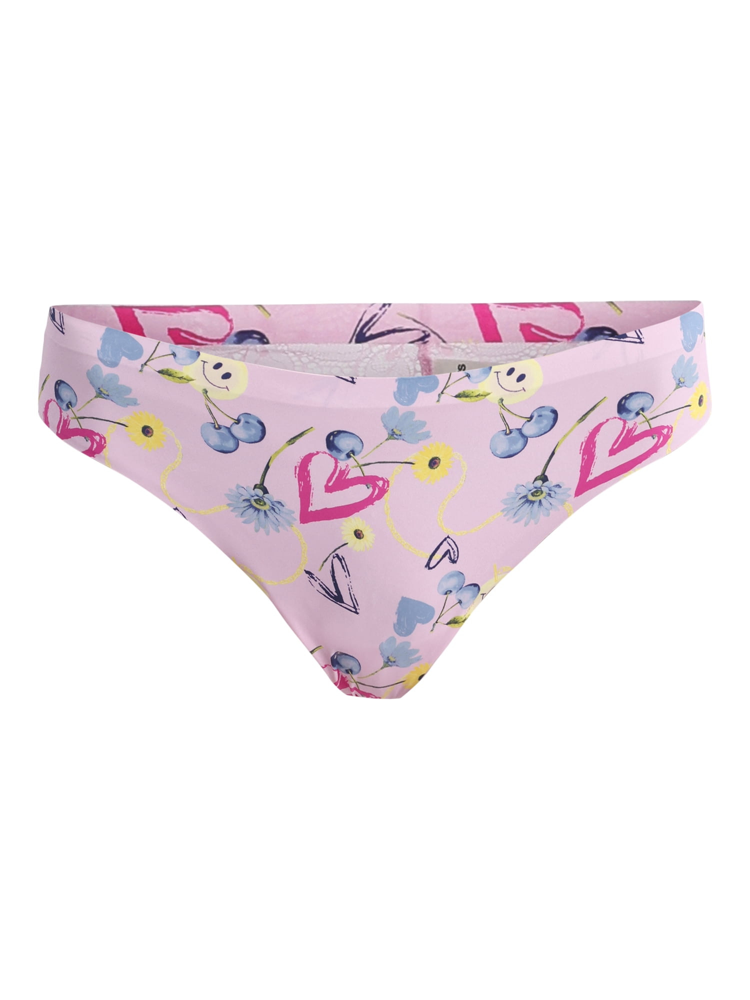 (3 pack) No Boundaries Micro Sheer Lace Cheeky Panties, Women’s