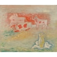 thumbnail image 2 of Mikuláš Galanda 14x12 Gold Ornate Wood Frame and Double Matted Museum Art Print Titled - Pastoral Slovak (1930-1939), 2 of 4