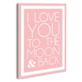 thumbnail image 2 of The Stupell Home Decor Collection I Love You To The Moon &amp; Back Wall Plaque, 2 of 2