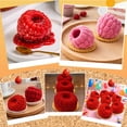 thumbnail image 4 of 6 Cavity Raspberry Silicone Mold Chocolate Candy, Food-Grade Non-Stick 3D Berry Cake Ice Cube DIY Baking Pan, 4 of 7