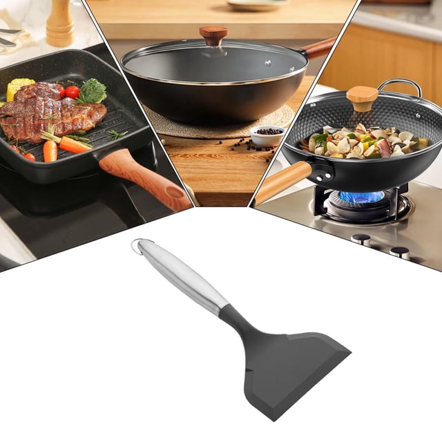 Frying Spatula Cooking Spatula Utensil For Kitchen Flipping Kitchen Cooking Spatula Utensil With Ergonomic Handle Perfect For Household Use And Cooks