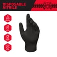 thumbnail image 3 of Grease Monkey Nitrile Disposable Gloves, Latex Free, Touchscreen, Black, Large, 50 Pack, 3 of 9