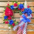 thumbnail image 4 of Huge Memorial Day Savings! Boovnll Patriotic Wreath, 14" Handcrafted Red White Blue Twig Memorial Day Wreath, 4th of July Wreath for Indoor, Front Door, Fireplace, Wall Decor, 4th of July Decorations, 4 of 7