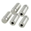 Unique Bargains 5 Pcs Silver Tone Stainless Steel 12mm x 30mm Advertising Nail Class Standoff
