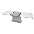 thumbnail image 2 of Best Master Furniture Alaskan Extendable High Gloss Dining Table in White/Gray, 2 of 4