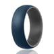 thumbnail image 2 of Anillo de bodas de silicona - Colección Duo estilo cúpula - Gris-Azul de ROQ para hombre - Anillo de 12 mm, 2 of 2