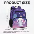 thumbnail image 7 of KUIFORTI White Axolotl Toddler Backpack Girls Kids School Bag with Front Pockets Adjustable Straps Durable for Preschool Kindergarten Back to School Essentials Gifts, 7 of 7