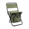 thumbnail image 1 of Fishing Chair with Cooler Bag Foldable Compact Fishing Stool, 1 of 7