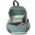 thumbnail image 4 of 19 Inch Two Tone Color Mesh Side Pocket Backpack for Camping, Commuting and Travel in Teal & Mint, 4 of 7