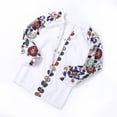 thumbnail image 5 of Nituyy Women Blouse, Long Lantern Sleeve Round Neck Button Shirt, 5 of 8