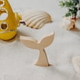 thumbnail image 4 of Chunky Mermaid Tail 4-inch, 1/2 inch Thick, Pack of 5 Unpainted Wood Cutouts for Crafts, & Summer Tiered Tray Decor Set, by Woodpeckers, 4 of 7