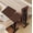 Walnut, variant on YWEN Portable Overbed Rolling Desk, Height Adjustable Mobile Standing Table, Foldable 31 Inch Small Laptop Bedside Desk with Tiltable Desktop, Hidden Wheels, Tray Table for Bed Sofa Side