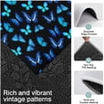 thumbnail image 3 of Black Blue Butterfly Pattern Kitchen Rugs Sets Of 3,Kitchen Runner Rugs Non Skid Washable,Decorative Kitchen Floor Mats for Kitchen,Sink,Laundry,17"x30"+ 17"x47" + 17"x59", 3 of 6