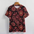 thumbnail image 4 of Paisley Women T-Shirt Classic O Neck T-Shirts Short-Sleeve Trendy Animal Print Design Tshirt Casual Clothing, 4 of 5
