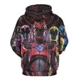 thumbnail image 3 of Power Rangers Unisex Adult Hoodie Casual Hooded Sweatshirt Pullover Novelty 3D Printed Sweater Jacket 3XL, 3 of 8