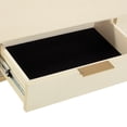 thumbnail image 4 of Pemberly Row Contemporary Accent Cream Shagreen Console Table, 4 of 5
