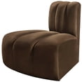 thumbnail image 5 of Meridian Furniture Arc Brown Velvet Reverse Corner, 5 of 9