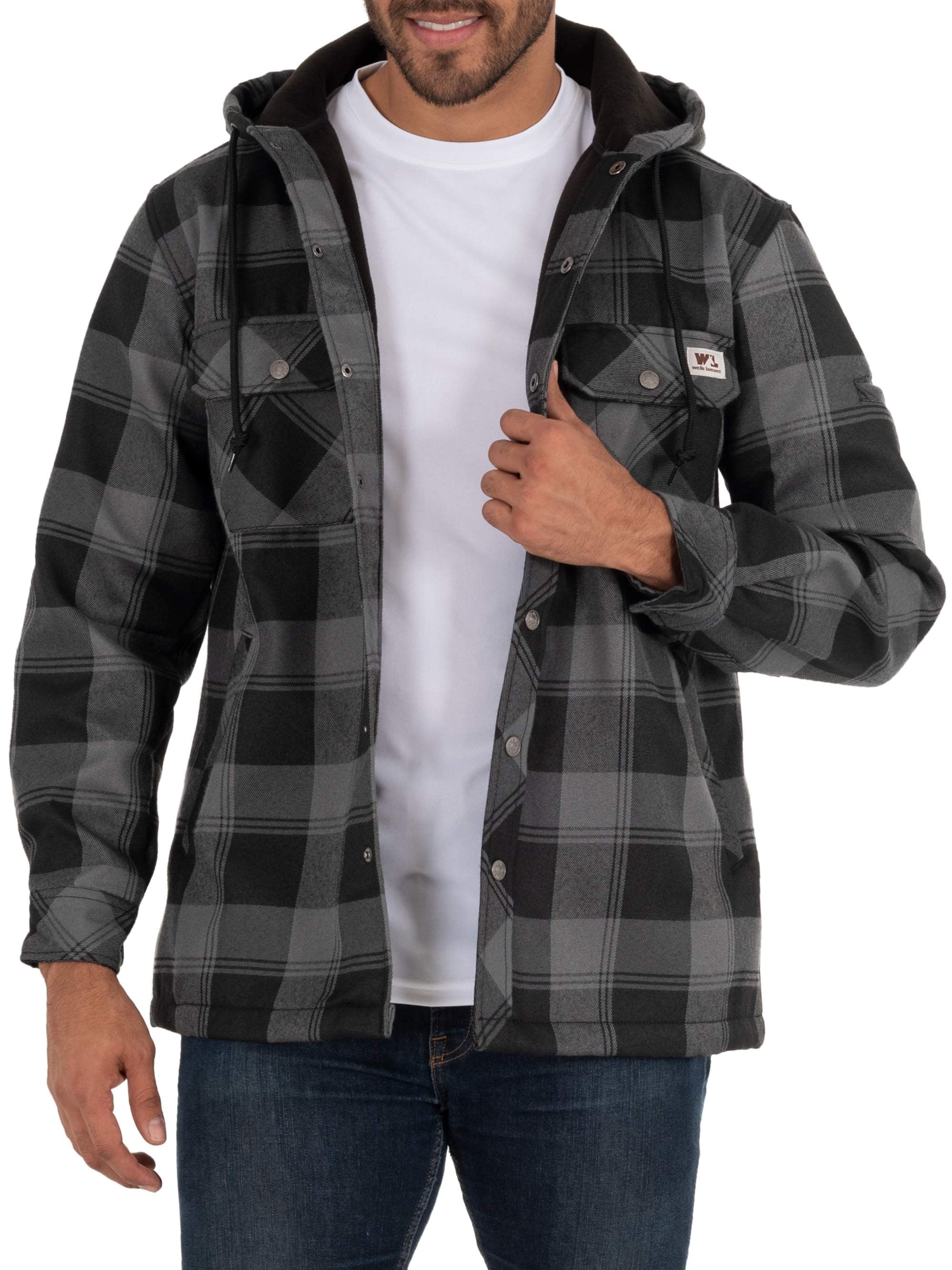 Wells Lamont Plaid Polar Fleece Lined Shirt Jacket - Walmart.com