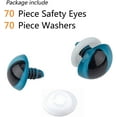 thumbnail image 7 of 70pcs Safety Eyes 7 Color 18mm Plastic Craft Eyes Cat Doll Eyes with 70pcs Washers Stuffed Animal Eyes Amigurumi Eyes, 7 of 7