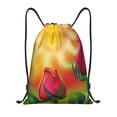 thumbnail image 1 of Saiise Rose Psychedelic Pattern Sports Drawstring Backpack - String Swim Gym Bag with Wet Proof Pocket for Women&Men-Small, 1 of 6