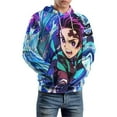 thumbnail image 7 of Demon Slayer Unisex Sweatshirts Loose Pullover Sweater Hooded Hoodie 3D Printing Jacket Winter Fall Clothes 6XL, 7 of 7