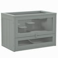 thumbnail image 3 of PawHut 2-Level Hamster Cage with Openable Top, Door, Shelf, Ladder, Gray, 3 of 10