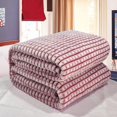 thumbnail image 2 of Style Plush Pure Color Raschel Mink Blanket Cotton Linen 200*230CM 5, 2 of 4