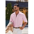 thumbnail image 4 of COOFANDY Mens Long Sleeve Button Down Shirts Untucked Shirts for Men Casual Dress Shirts Wedding Shirts, 4 of 6