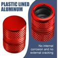 thumbnail image 2 of Tire Valve Stem Caps - 4 Pack Anti-Corrosion Premium Anodized Alloy Tyre Air Valve Caps Universal for Car SUV Bike Red, 2 of 6