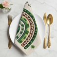 thumbnail image 2 of St Patrick's Day Cloth Napkins, Spring Lucky Shamrock Rainbow Beige Washable and Reusable Dinner Napkins Set of 8, Table Napkin for Kitchen Party Birthday Wedding Hotel Housewarming 20"x20", 2 of 9
