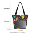 thumbnail image 2 of Lsque Dinosaurs in Space Pattern Beach Tote,Shoulder Handbag,Spacious Tote Bag,Lightweight Travel Bag,Versatile Shopping Bag, 2 of 6