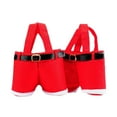 thumbnail image 1 of S Bag Santa Pants Christmas Candy Holder With Carry Handle Portable Party Container For And Snacks Storage, 1 of 5