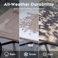 thumbnail image 2 of CHINNLUU Outdoor Dining Table for 6,Rectangular Patio Dining Table with Adjustable 1.97''Umbrella Hole,All-Weather Outdoor Patio Table for Porch, Garden, Backyard, Poolside, Lawn, 2 of 8