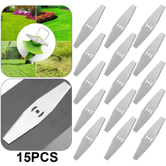 Desbrozadora Mano Cortacésped Accesorios para Cortacésped Pequeño 3 Orificios en Forma Diamante Herramienta para Desmalezar Hoja Ranurada (bolsa Burbujas)