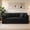 Black, variant on YWEN 4-in-1 Convertible Sleeper Sofa Bed,Foldable Floor Couch Loveseat with Fixed Shape Frame,Corduroy Lounge Daybed,No Assembly Pull Out Mattress Sofa for Living Room Bedroom Apartment